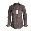 chemise bordeaux cachemire, original, coton, élégant, chic