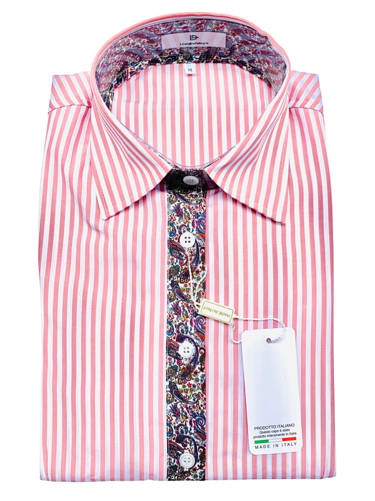 chemise rayure rose, cachemire, fantaisie, chic, élégant, coton